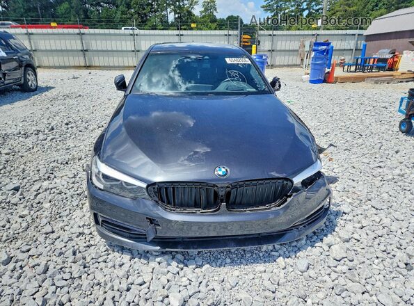 WBAJA5C53JWA57538 2018 BMW 5 SERIES Black Դիմացի տեսք
