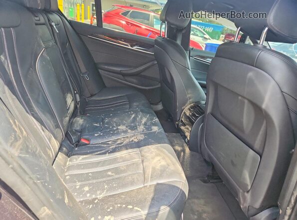 WBAJA5C53JWA57538 2018 BMW 5 SERIES Black Հետևի նստատեղերի տեսք