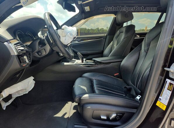 WBAJA5C53JWA57538 2018 BMW 5 SERIES Black Սալոնի դիմացի տեսք
