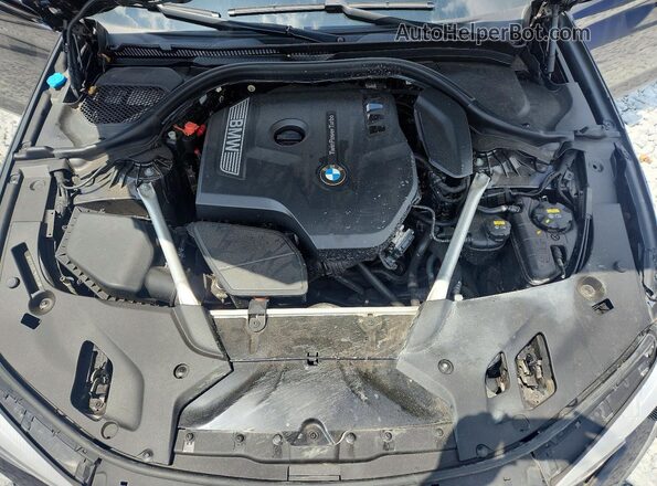 WBAJA5C53JWA57538 2018 BMW 5 SERIES Black Սալոնի հետևի տեսք