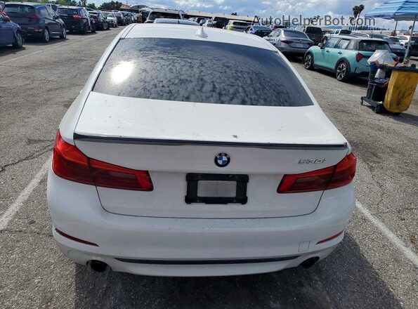 WBAJA5C54JWA36066 2018 BMW 5 SERIES White Widok z tyłu