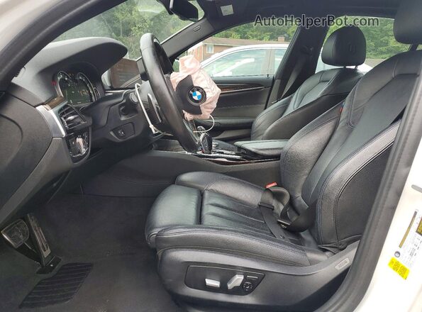 WBAJA5C56KWA57762 2019 BMW 5 SERIES White Front interior view