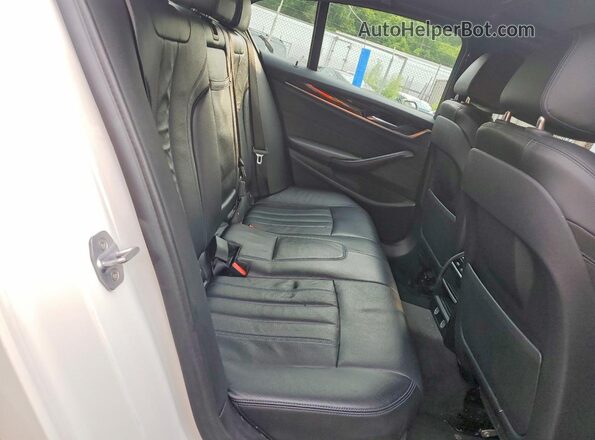 WBAJA5C56KWA57762 2019 BMW 5 SERIES White Rear seats view