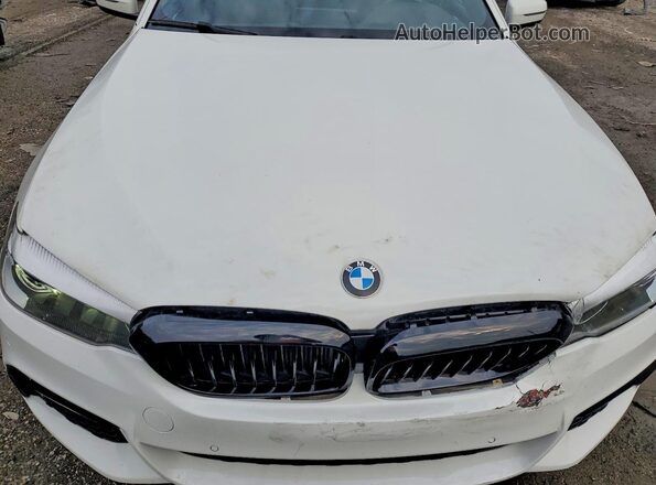WBAJA5C56KWA57762 2019 BMW 5 SERIES White Rear interior view