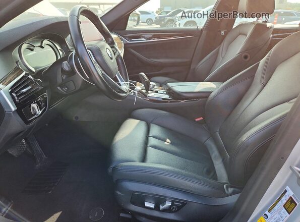 WBAJA5C59KBX49115 2019 BMW 5 SERIES Silver Front interior view