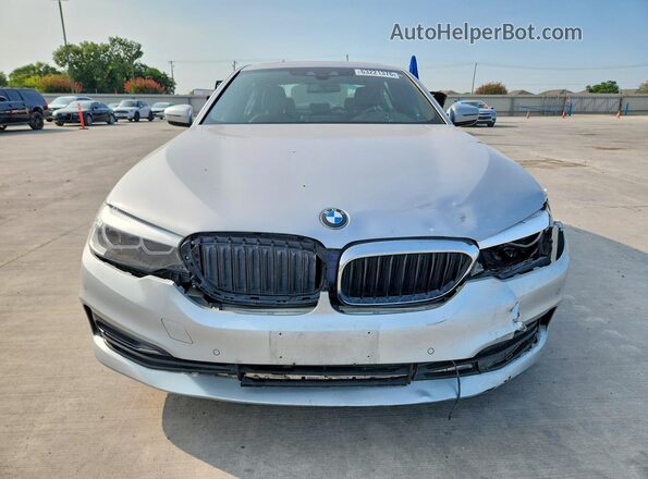WBAJA5C59KBX49115 2019 BMW 5 SERIES Silver Front view