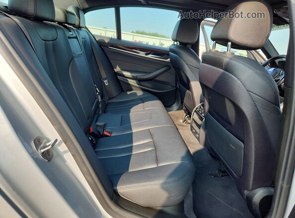 WBAJA5C59KBX49115 2019 BMW 5 SERIES Silver Rear seats view