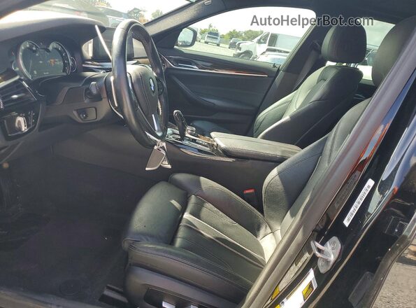 WBAJA5C59KG900716 2019 BMW 5 SERIES Черный Вид салона спереди