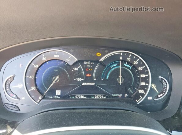WBAJA9C53JG622854 2018 BMW 5 SERIES Black Instrument cluster view