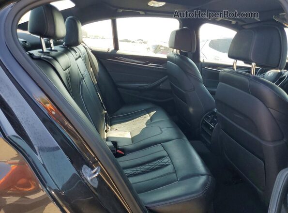 WBAJA9C53JG622854 2018 BMW 5 SERIES Black Rear seats view