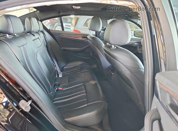 WBAJA9C53KB389038 2019 BMW 5 SERIES Black უკანა სავარძლების ხედი