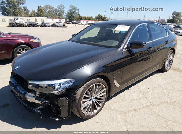 WBAJA9C57KB388782 2019 BMW 5 SERIES Black Vista tres cuartos delantera izquierda
