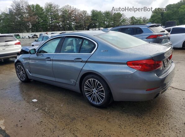 WBAJB1C52KB376201 2019 BMW 5 SERIES Silver Rear left