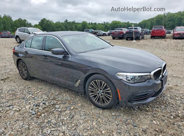 WBAJB1C54KB375213 2019 BMW 5 SERIES Charcoal Front right