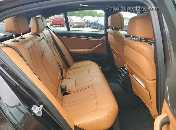 WBAJB1C54KB375213 2019 BMW 5 SERIES Charcoal Rear seats view