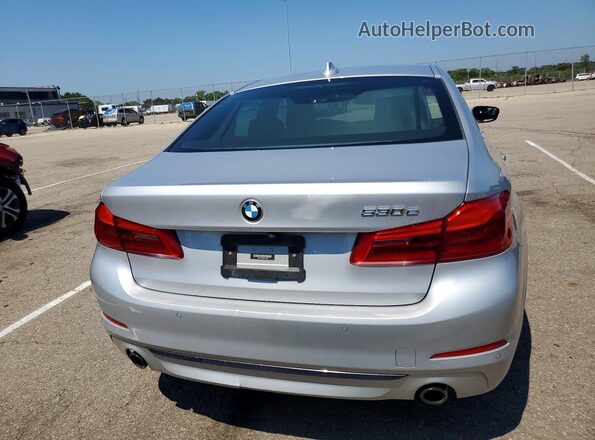 WBAJB1C59KB375966 2019 BMW 5 SERIES Silver Vista trasera