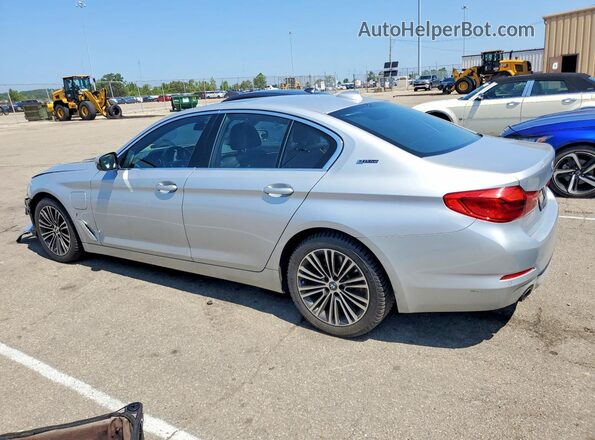 WBAJB1C59KB375966 2019 BMW 5 SERIES Silver Trasero izquierdo