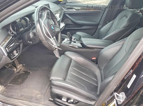 WBAJE7C31HG887287 2017 BMW 5 SERIES Charcoal Vista interior delantera