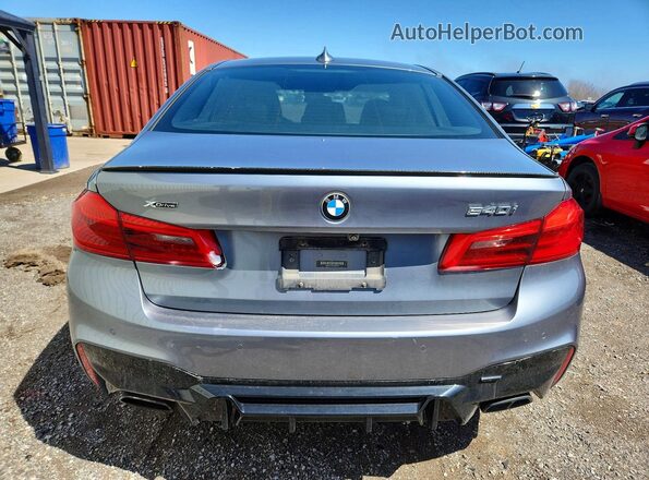 WBAJE7C33HG889994 2017 BMW 5 SERIES Blue Вид ззаду