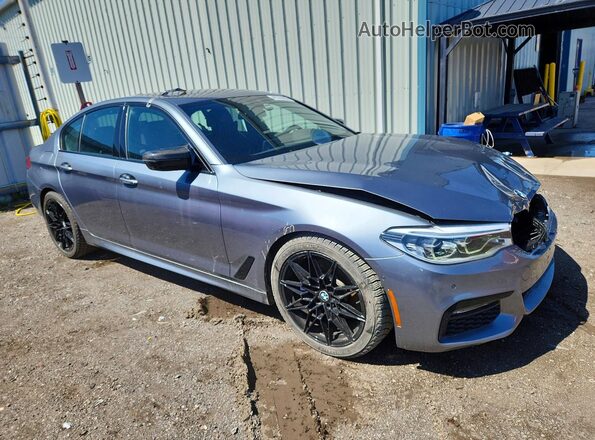 WBAJE7C33HG889994 2017 BMW 5 SERIES Blue Передня права чверть