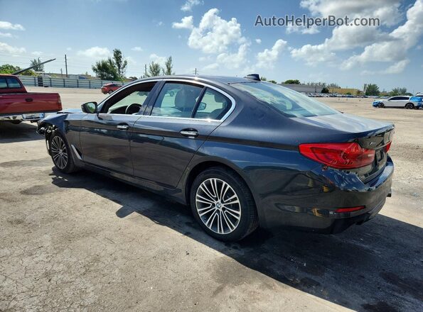 WBAJE7C35HG889043 2017 BMW 5 SERIES Gray Trasero izquierdo