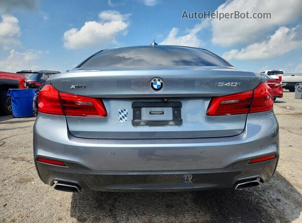 WBAJE7C50KWW25971 2019 BMW 5 SERIES Gray Rear view