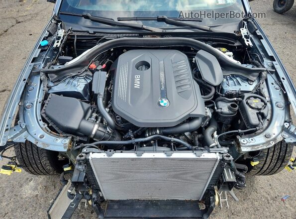 WBAJE7C50KWW25971 2019 BMW 5 SERIES Gray Rear interior view