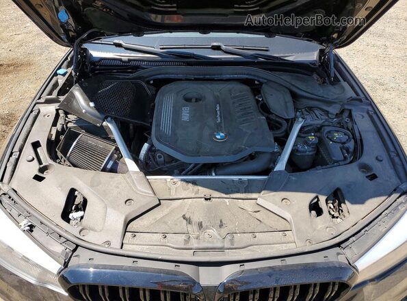 WBAJE7C51KWW14543 2019 BMW 5 SERIES Gray უკანა სალონის ხედი