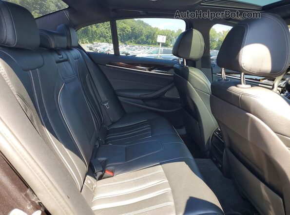 WBAJE7C51KWW14543 2019 BMW 5 SERIES Gray უკანა სავარძლების ხედი
