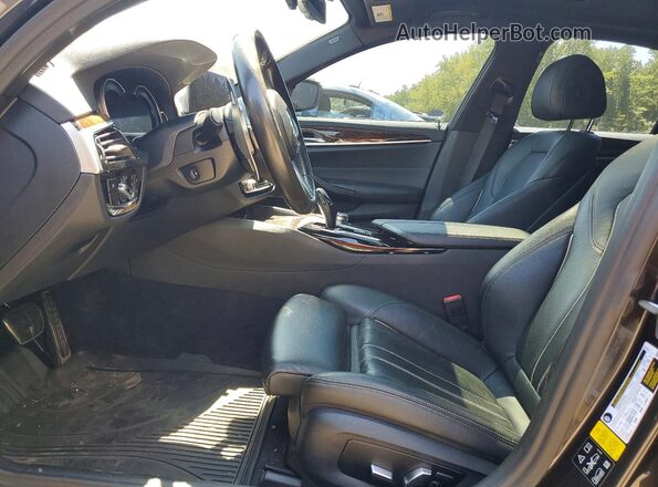 WBAJE7C51KWW14543 2019 BMW 5 SERIES Gray წინა სალონის ხედი