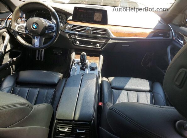 WBAJE7C51KWW14543 2019 BMW 5 SERIES Gray წინა პანელის ხედი