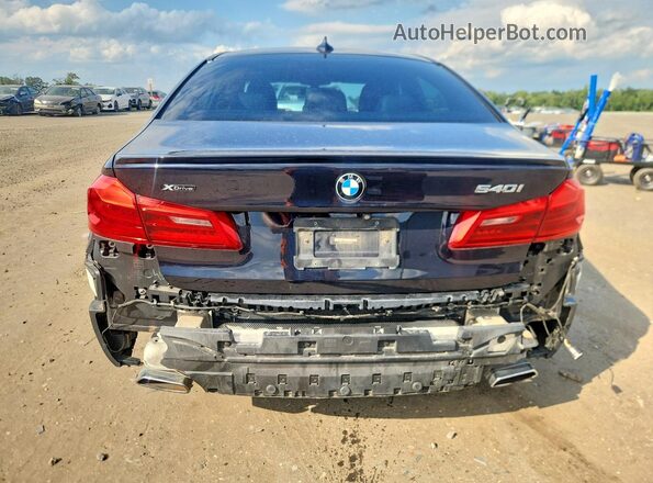 WBAJE7C52JWD49830 2018 BMW 5 SERIES Blue Vista trasera