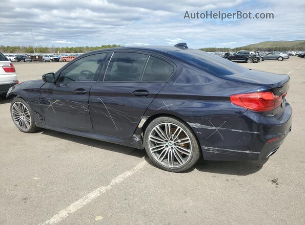 WBAJE7C52KG893012 2019 BMW 5 SERIES Blue Tył lewy