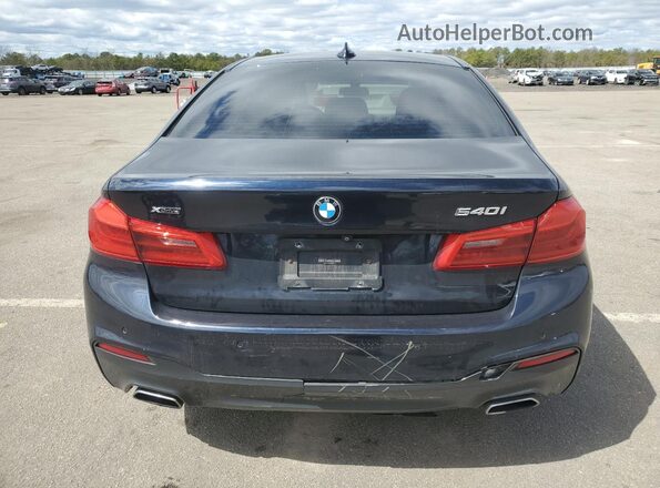 WBAJE7C52KG893012 2019 BMW 5 SERIES Blue Widok z tyłu