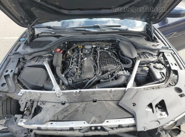 WBAJE7C52KG893012 2019 BMW 5 SERIES Blue Widok wnętrza z tyłu