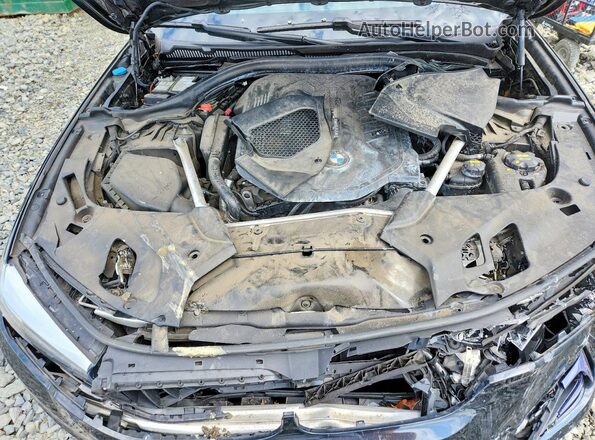 WBAJE7C55KWW38831 2019 BMW 5 SERIES Black უკანა სალონის ხედი