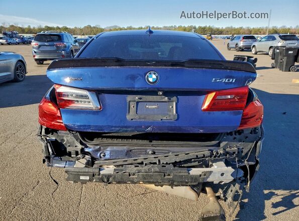 WBAJS3C07LCD21080 2020 BMW 5 SERIES Blue Вид ззаду