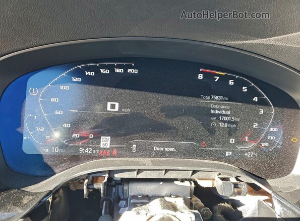 WBAJS3C07LCD21080 2020 BMW 5 SERIES Blue Вид щитка приладів