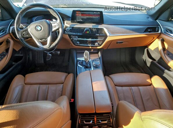 WBAJS3C07LCD21080 2020 BMW 5 SERIES Blue Вид панелі приладів