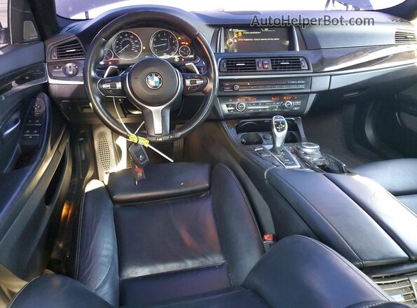 WBAKN9C59GD962903 2016 BMW 5 SERIES Black Вид панелі приладів
