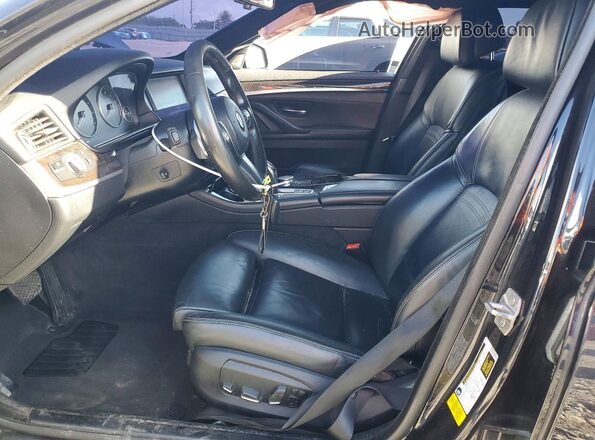 WBAKN9C59GD962903 2016 BMW 5 SERIES Black Вид салону спереду