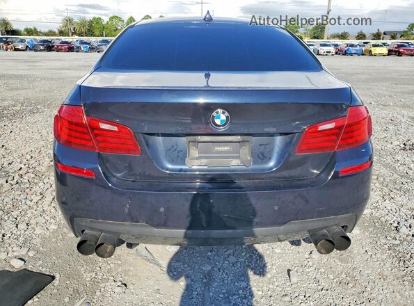 WBAKN9C59GD962903 2016 BMW 5 SERIES Black Вид ззаду