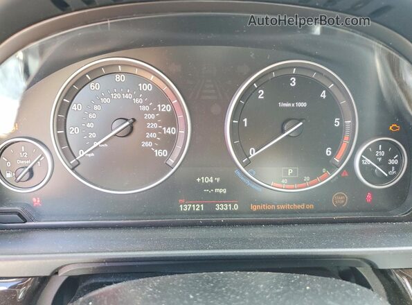 WBAXA5C5XGD691893 2016 BMW 5 SERIES White ხელსაწყოთა პანელის ხედი