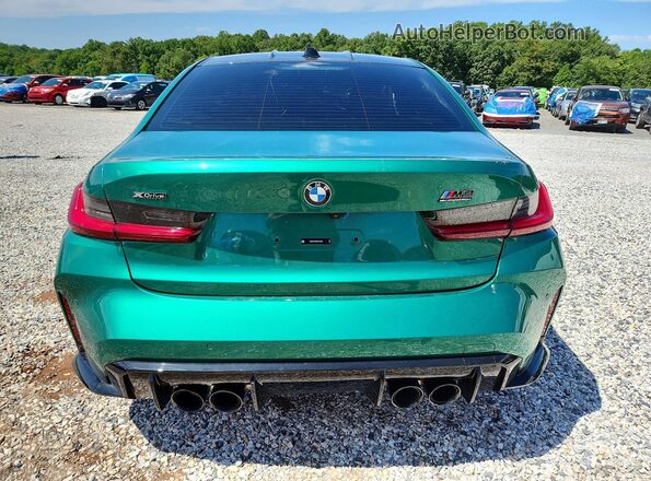 WBS33HJ06SFU47555 2025 BMW M3 Green უკანა ხედი
