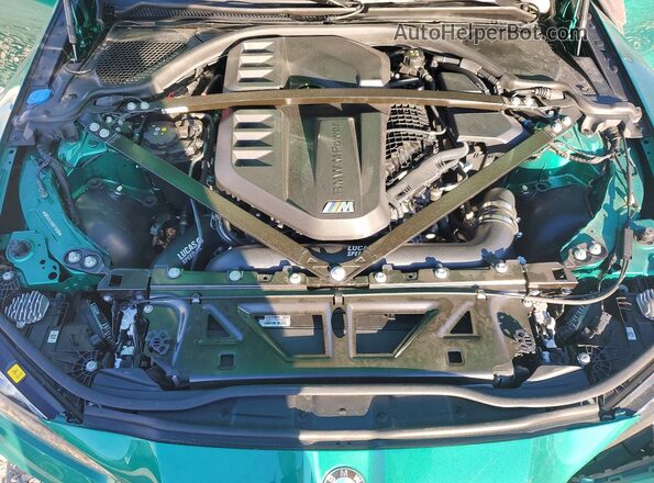 WBS43AY03RFS16186 2024 BMW M3 Green Rear interior view