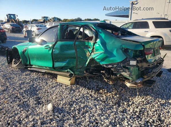 WBS43AY03RFS16186 2024 BMW M3 Green Rear left