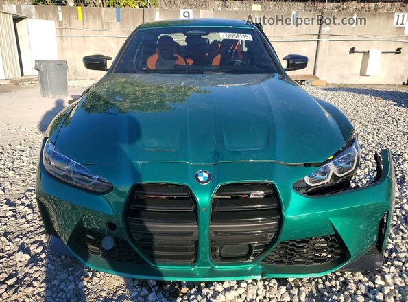 WBS43AY03RFS16186 2024 BMW M3 Green Front view
