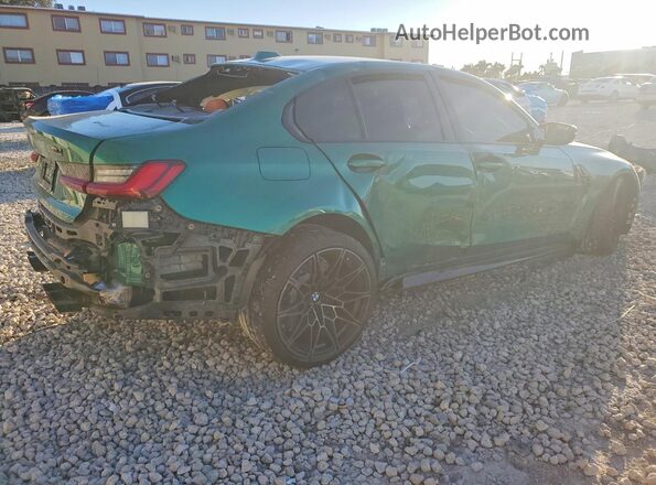 WBS43AY03RFS16186 2024 BMW M3 Green Rear right