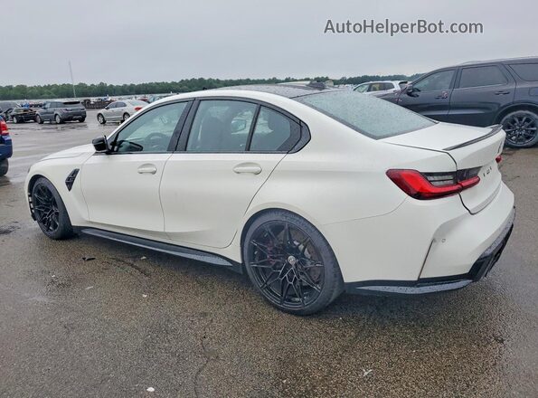 WBS43AY07NFM37493 2022 BMW M3 White უკანა მარცხენა