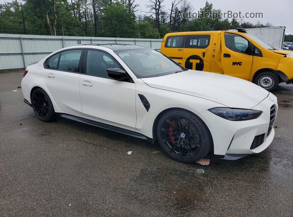 WBS43AY07NFM37493 2022 BMW M3 White წინა მარჯვენა